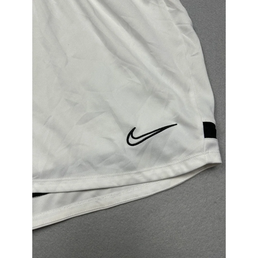 Nike Dri-FIT Shorts Polyester White Black Large Womens